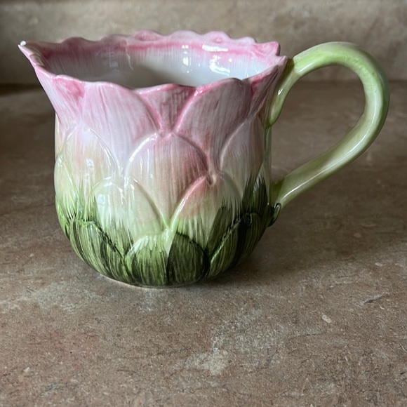 Fitz and Floyd Other - Vintage Fitz & Floyd China Vegetable Garden Artichoke Pitcher Jug 3 Cup 4.25"